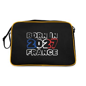 2027 - Retro Tasche - Schwarz/Gold - Hinten