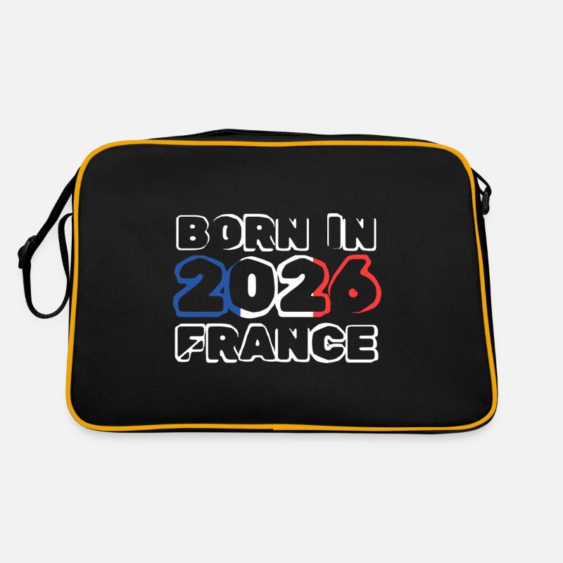 Geboren 2026 - Retro Tasche - Schwarz/Gold