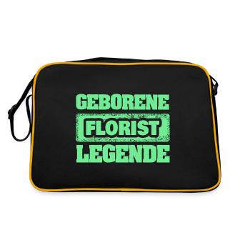 Profession : Fleuriste - Sac Retro - noir/or - Dos