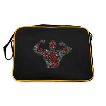 Typographie de gym - Sac Retro - noir/or - Dos