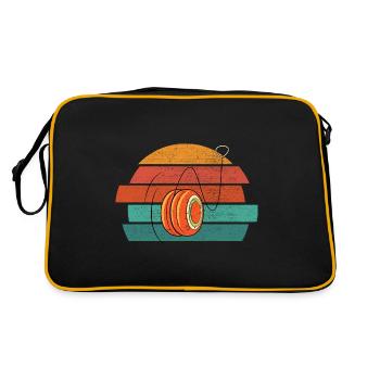 Jo-Jo Retro Vintage 90er Jahre Geschenk YoYo Jo Jo - Retro Tasche - Schwarz/Gold - Hinten