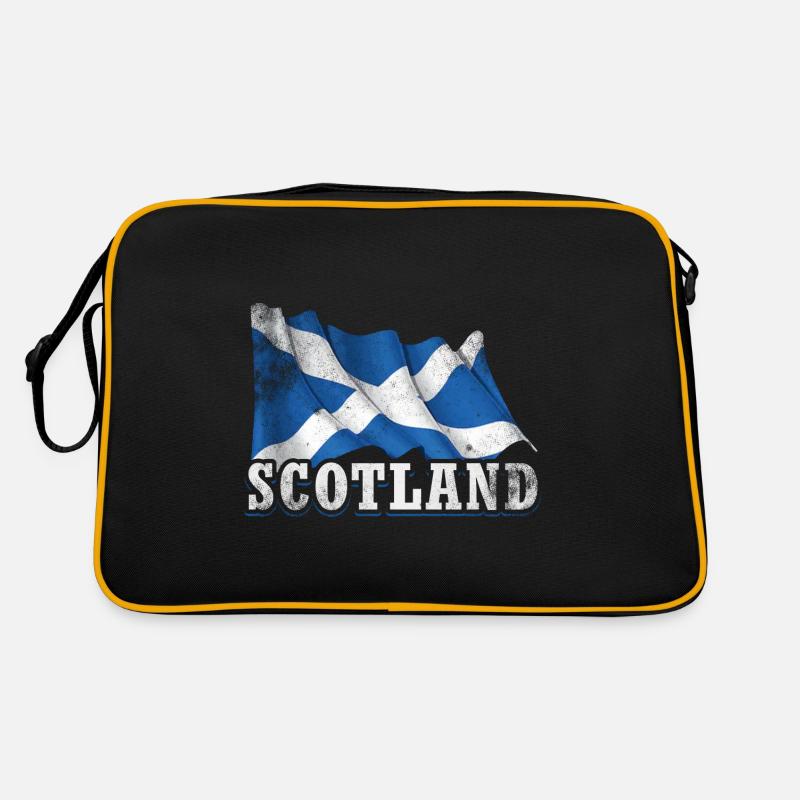 Drapeau de l’Écosse - Sac Retro - noir/or