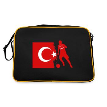 Turquie Turquie Turkish Football Turkish Turquie - Sac Retro - noir/or - Dos