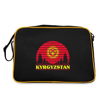 Kyrgyzstan - Retro Bag - black/gold - Back