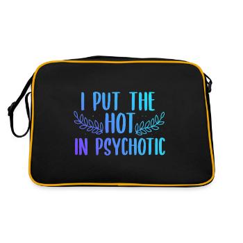 I Put The Hot In Psychotic Pastel Goth Soft Grunge - Retro Bag - black/gold - Back