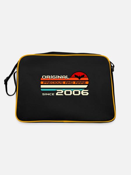 original 2006 birthday 16 years 16th anniversary - Retro Bag - black/gold - Back