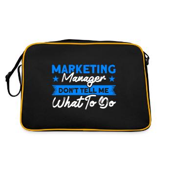 Manager Marketing Manager Digital Marketing - Retro Bag - black/gold - Back