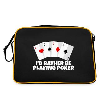 I'd Rather Be Playing Poker 2 - Retro Bag - black/gold - Back