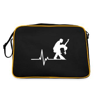 Paar Waldring. Tanzlehrer Geschenk - Retro Tasche - Schwarz/Gold - Hinten