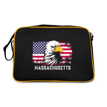 Massachusetts - Retro Bag - black/gold - Back