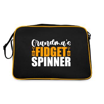 Fidget Spinner de grand-mère 4 - Sac Retro - noir/or - Dos
