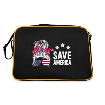 Sauvez l’Amérique - Sac Retro - noir/or - Dos