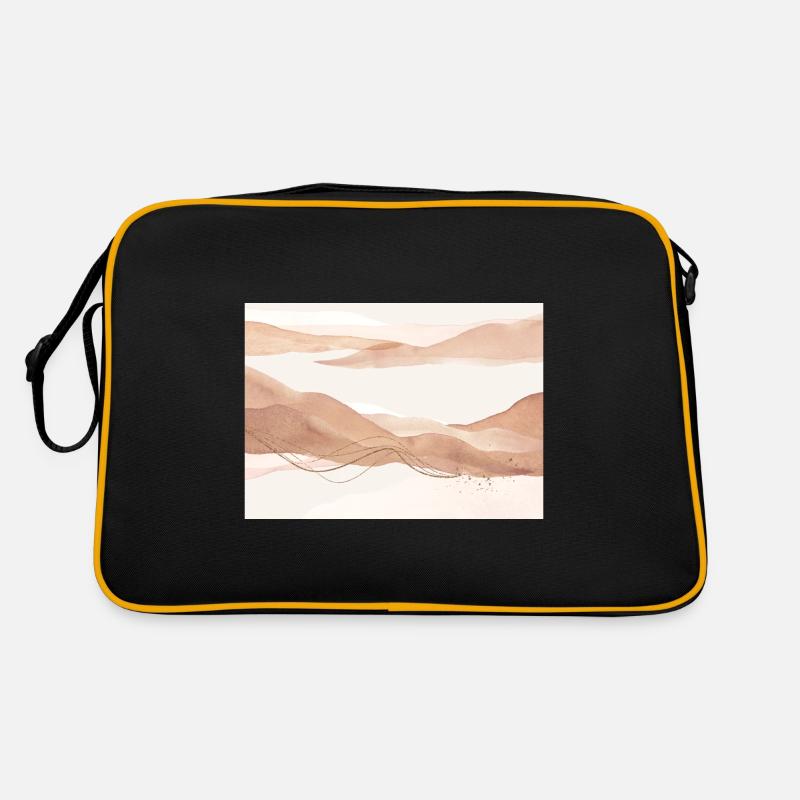 Blush Abstract Landscape Retro Bag