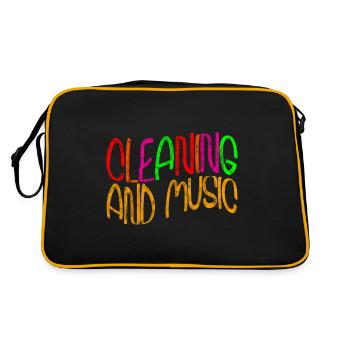 Cleaning And Music 2 - Retro Bag - black/gold - Back