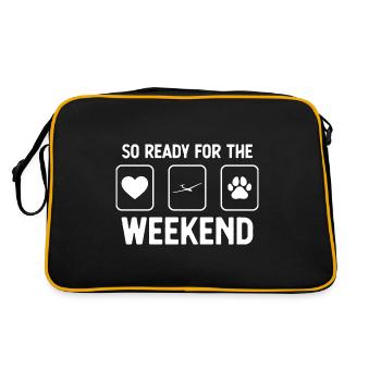 Si prêt pour le week-end - Patte de chien - Segelf - Sac Retro - noir/or - Dos