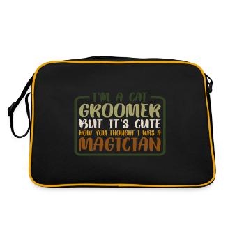 But It's Cute How You Thought I Was A Magician 3 - Retro Bag - black/gold - Back