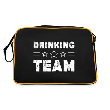 Drinking Team - Retro Bag - black/gold - Back