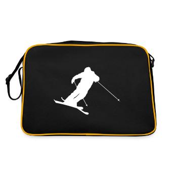 Saut à ski hommes Ski libre femmes S - Sac Retro - noir/or - Dos