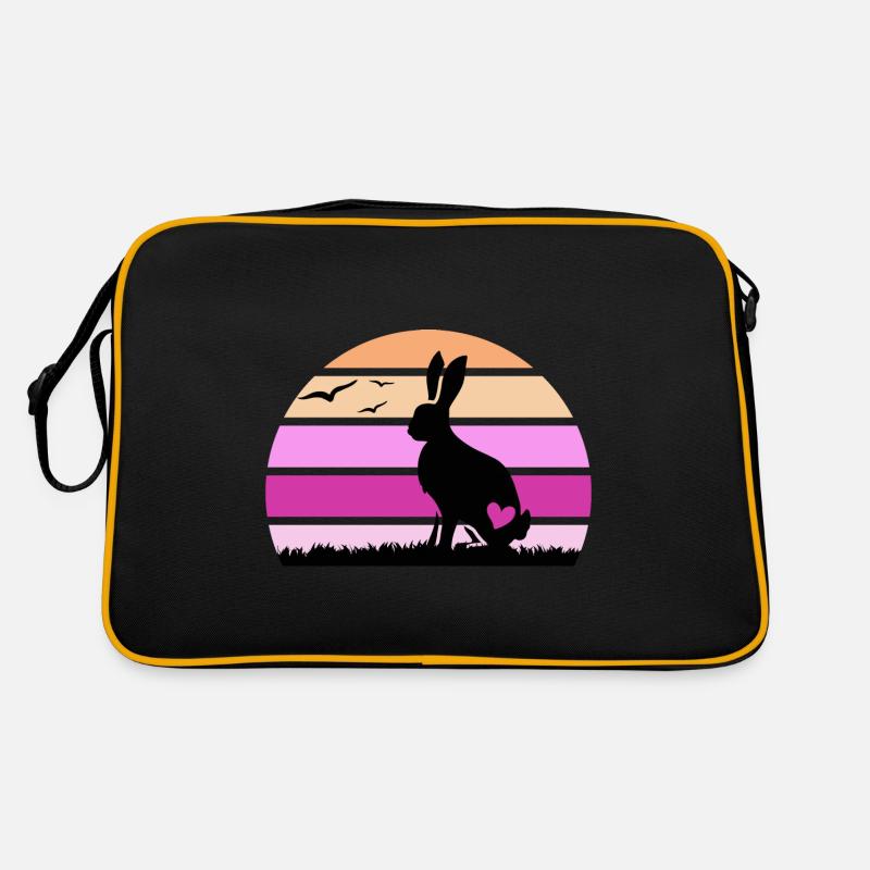 Lapin « happy knocker hops » oreille de lapin Sac Retro