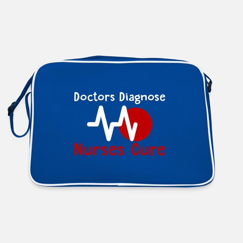 Doctors Diagnose Nurses Cure 2 Retro Bag