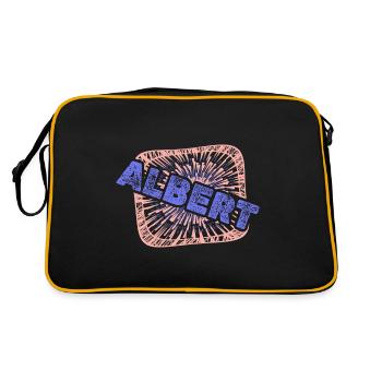Work Job Colleague First name Albert - Retro Bag - black/gold - Back