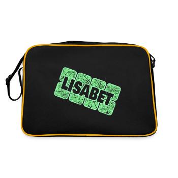 Mother Infant First name Lisabet - Retro Bag - black/gold - Back