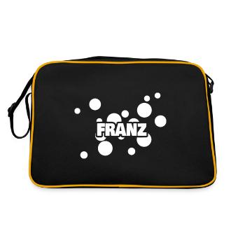 Fête d’anniversaire des enfants pour Franz Prénom Enfant - Sac Retro - noir/or - Dos