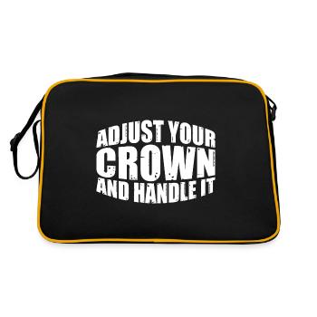 Ajustez votre couronne et manipulez-la 11 - Sac Retro - noir/or - Dos