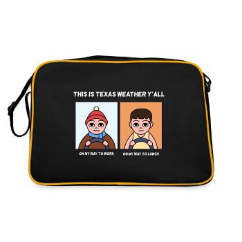 Texas Weather Change Design pour les fiers Texans - Sac Retro - noir/or - Dos