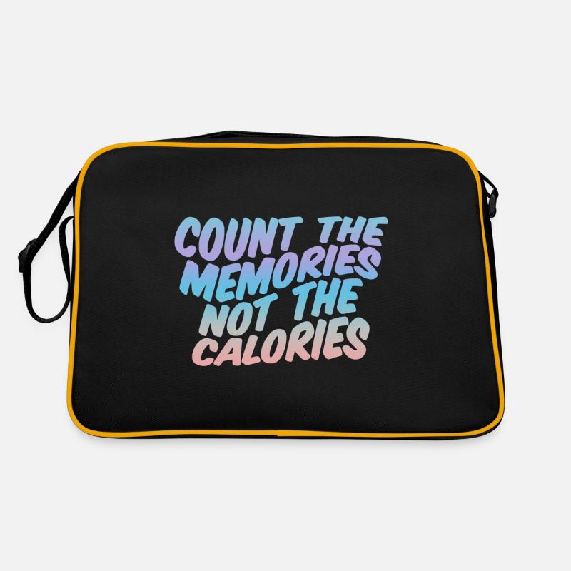 Comptez les souvenirs, pas les calories Sac Retro
