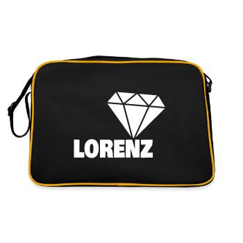 Cadeau pour Lorenz - Sac Retro - noir/or - Dos