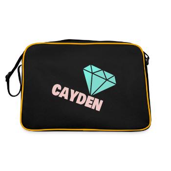 Noble Cayden - Retro Bag - black/gold - Back