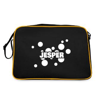 Jesper comme prénom - Sac Retro - noir/or - Dos
