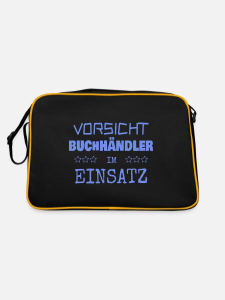Bookseller - Retro Bag - black/gold - Back