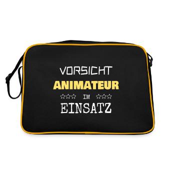 Amuseur - Sac Retro - noir/or - Dos