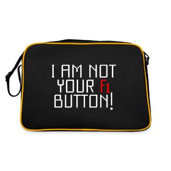 I Am Not Your F1 Button - Retro Bag - black/gold - Back