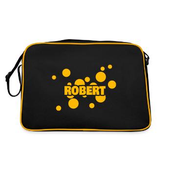 Robert dans le rôle de Robert - Sac Retro - noir/or - Dos