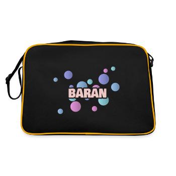 Cadeau pour Baran - Sac Retro - noir/or - Dos