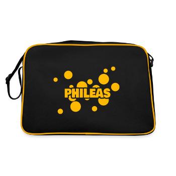 Phileas - Retro Bag - black/gold - Back