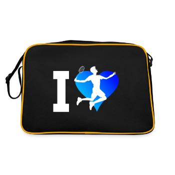Badminton player Badminton men Squash Badminton - Retro Bag - black/gold - Back