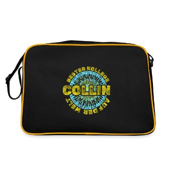 Collin as a given name - Retro Bag - black/gold - Back