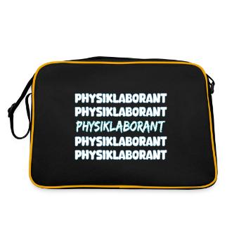 Job Physics Laboratory Assistant - Retro Bag - black/gold - Back