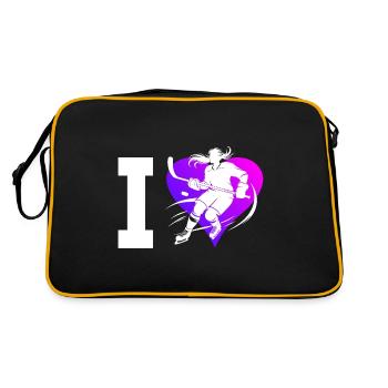 Joueurs de hockey sur glace Hockey sur glace Jeux de hockey sur glace pour hommes - Sac Retro - noir/or - Dos