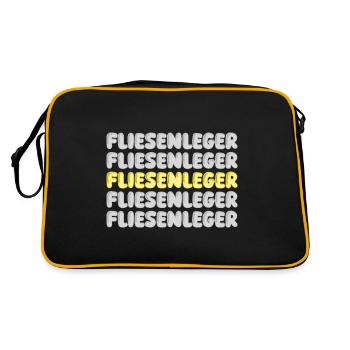Work Tiler - Retro Bag - black/gold - Back