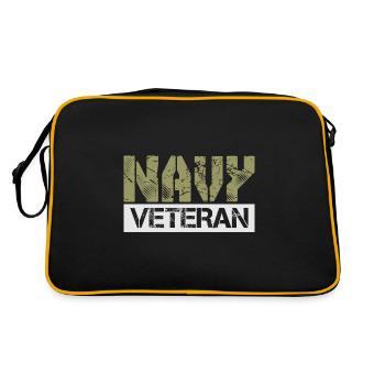 Vétéran de la marine - Sac Retro - noir/or - Dos