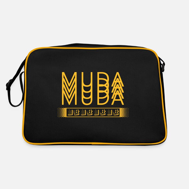 MUDA MUDA MUDA - Retro Bag - black/gold