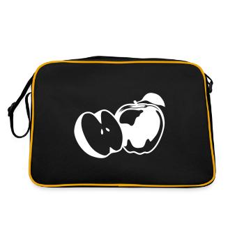 Vitamines de l’icône Apple - Sac Retro - noir/or - Dos