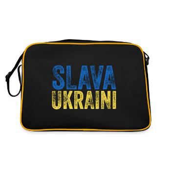 Slava Ukraini - Sac Retro - noir/or - Dos