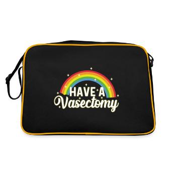 Une vasectomie a un poison urologue - Sac Retro - noir/or - Dos