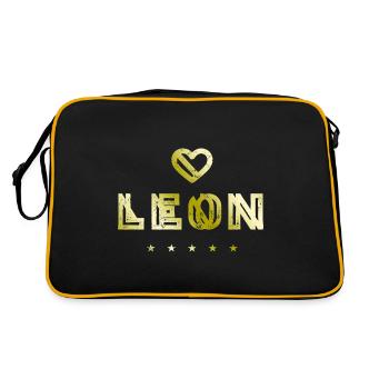 Leon Heart - Retro Bag - black/gold - Back